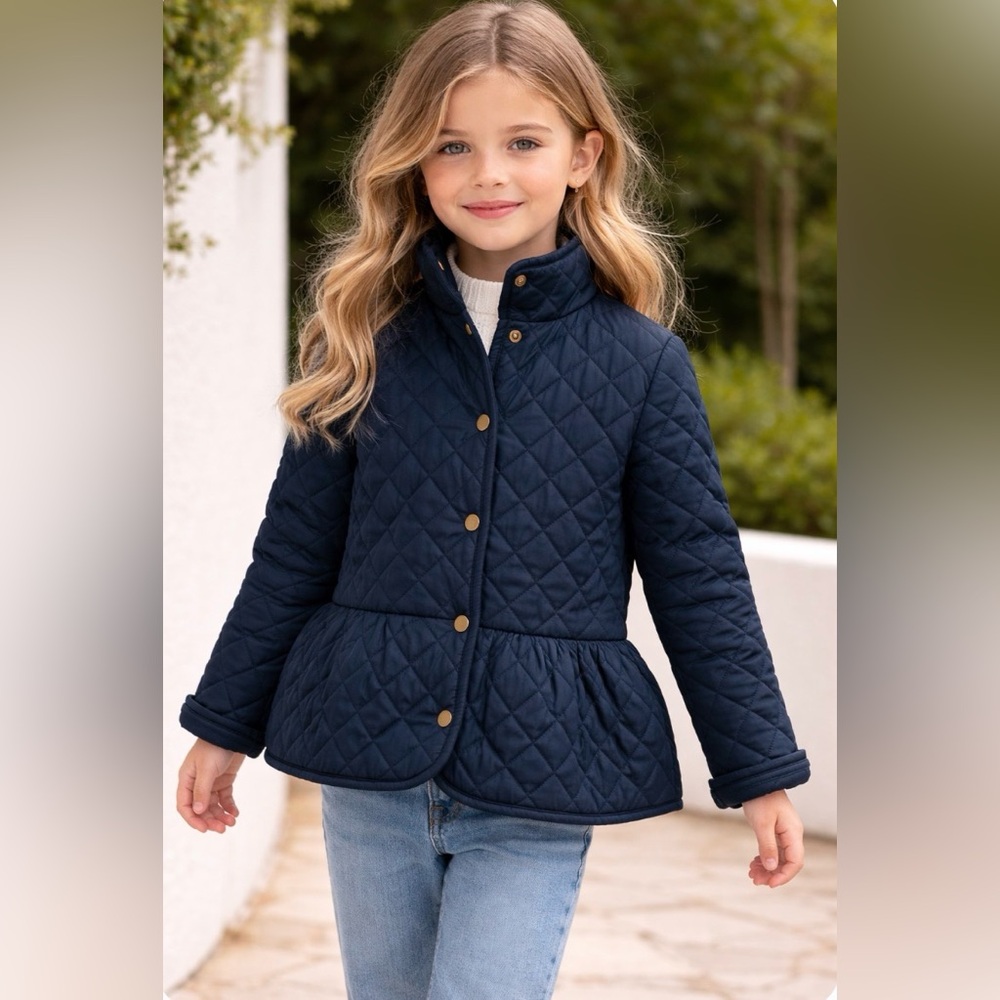 Crewcuts Kids Quilted Blue Jacket